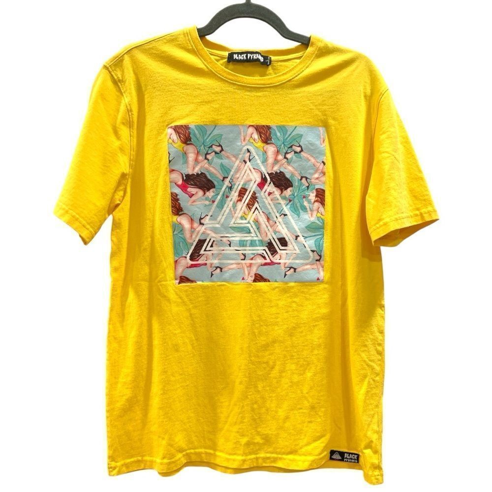 Black Pyramid x Palace Yellow Screen T-Shirt Size L